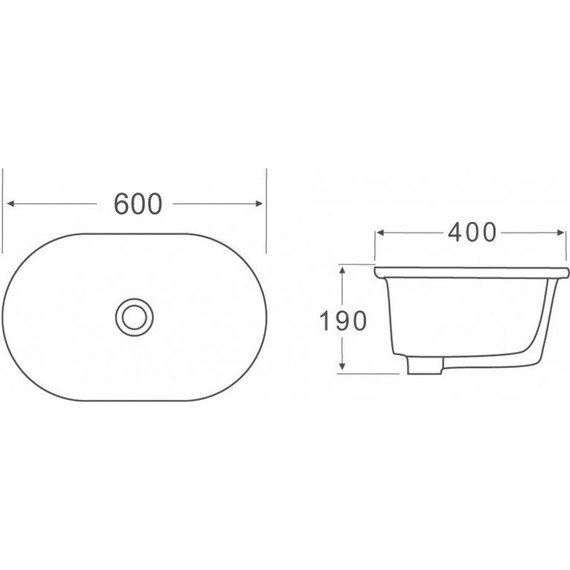 Раковина врезная на столешницу BelBagno 60 см BB1004 - фото, картинка 7 Раковина врезная на столешницу BelBagno 60 см BB1004 - фото 7