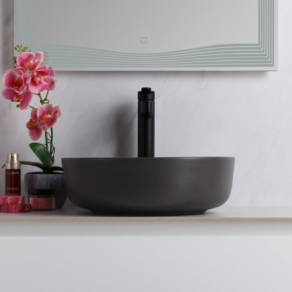 Раковина-чаша BelBagno 41 см BB1315-H311, серый матовый - фото 3