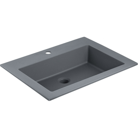 Тумба подвесная с раковиной Vincea Chiara 2D 60 см VMC-2C2600TO (раковина VCB-13600G), дуб табак - фото 2