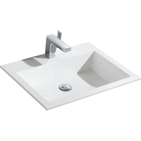 Тумба подвесная с раковиной Vincea Chiara 2D 60 см VMC-2C2600RO (раковина VCB-13600W), тёмный дуб - фото 4