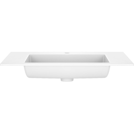 Тумба подвесная с раковиной-столешницей Vincea Chiara 2D 80 см VMC-2C2800RO (раковина VCB-13800W), тёмный дуб - фото 6