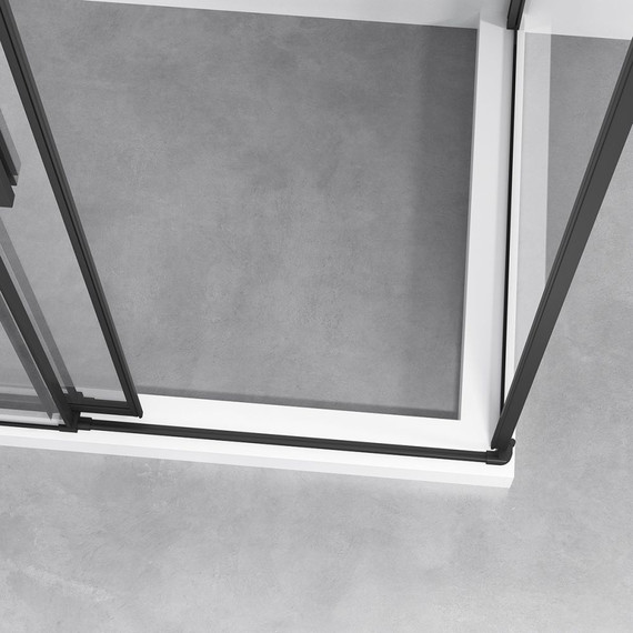 Душевое ограждение Vincea Slim-N 140х80 см VSR-4SN8014CLB, черный/прозрачное - фото 2