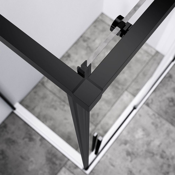 Душевое ограждение Vincea Slim-N 110х90 см VSR-4SN9011CLB, черный/прозрачное - фото 3