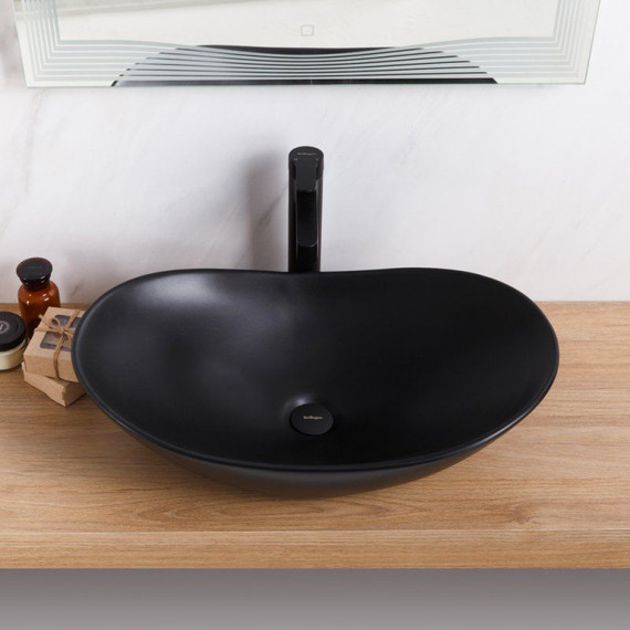 Раковина-чаша BelBagno 60 см BB1404-H301, черный матовый - фото 3
