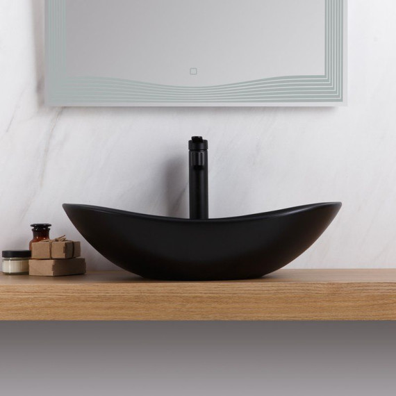 Раковина-чаша BelBagno 60 см BB1404-H301, черный матовый - фото 6