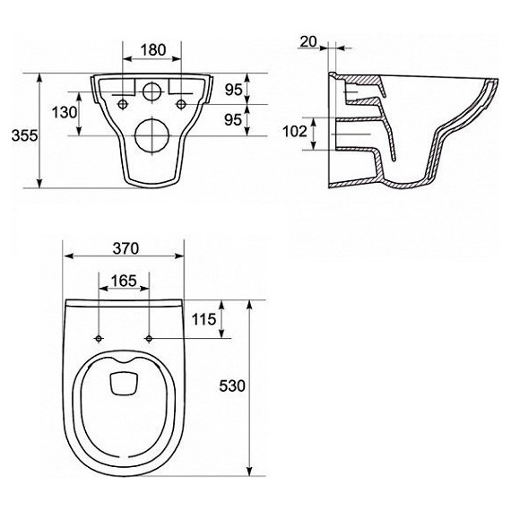 Инсталляция Cersanit Vector с подвесным унитазом City Co Dpl Eo Slim A64439 (кнопка Pilot стекло, белый) - фото 13