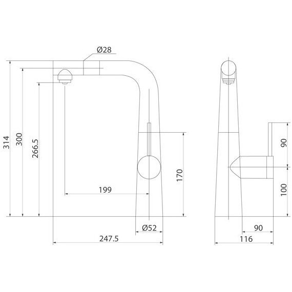 Смеситель для кухни Iddis Pure PURBNPFi05, сатин - фото 9