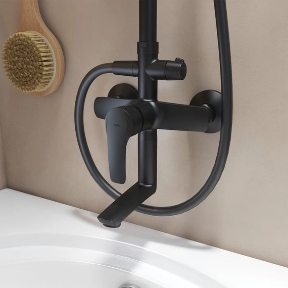 Душевая стойка Iddis Ray RAYBL3Fi06, черный матовый - фото 3