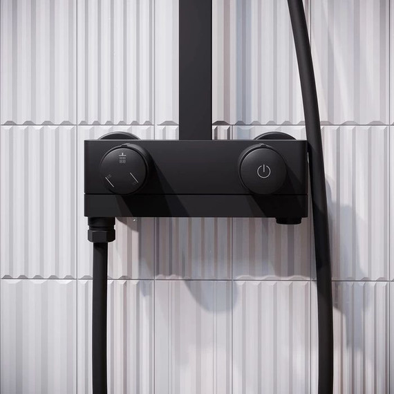 Душевая стойка Iddis Slide SLIBLBTi06, черный матовый - фото 4