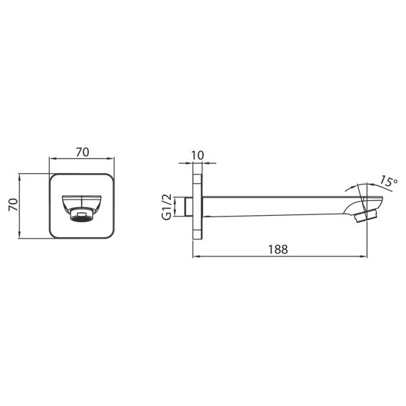 Излив для ванны Iddis Slide SLISB00i63 - фото 3