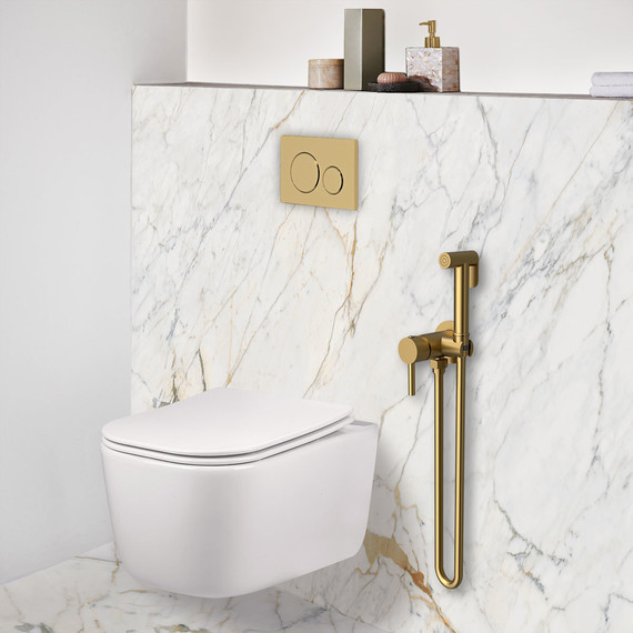 Набор для гигиенического душа Vincea VHFW-101BG, брашированное золото - фото, картинка 2 Набор для гигиенического душа Vincea VHFW-101BG, брашированное золото - фото 2