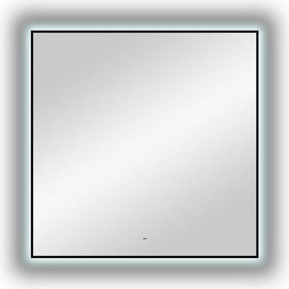 Зеркало Art&Max Sorrento 100 см AM-Sor-1000-1000-DS-F, чёрный - фото 2