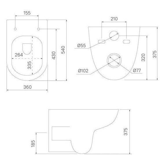 Унитаз подвесной безободковый Iddis Zodiac ZDCRDSEi25 с крышкой микролифт - фото 7