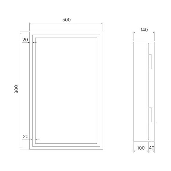Зеркало-шкаф Iddis Zodiac 50 см ZOD5000i99 - фото 6