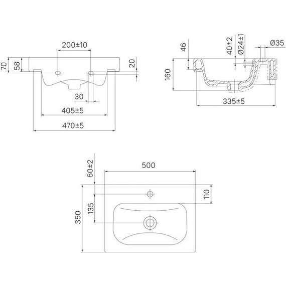 Тумба подвесная с раковиной Iddis Zodiac 50 см ZOD5AD0i95K, ясень-шимо/белый матовый - фото 8