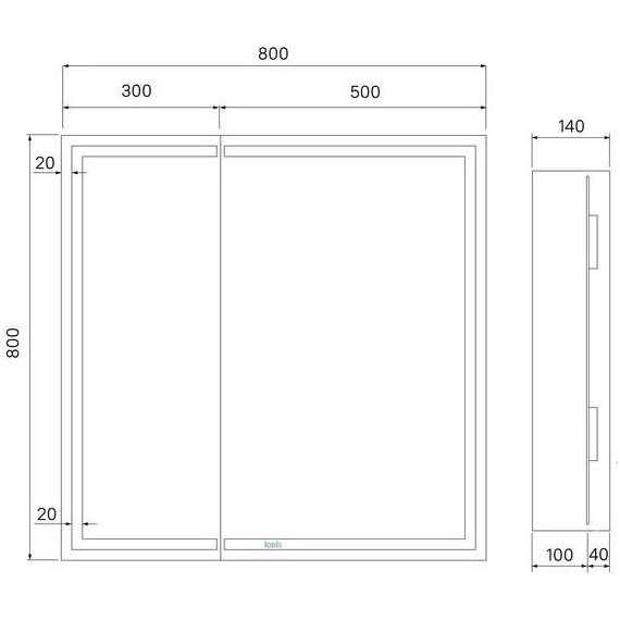 Зеркало-шкаф Iddis Zodiac 80 см ZOD8000i99 - фото 6