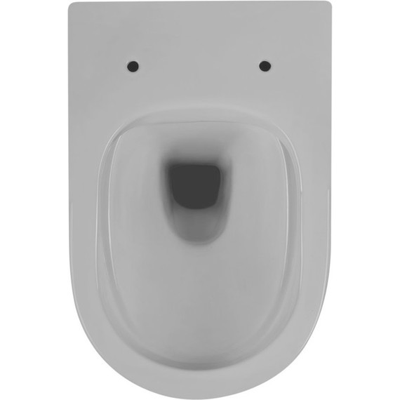 Унитаз подвесной безободковый Abber Bequem AC1103MG с крышкой микролифт, серый матовый, Цвет производителя: серый - фото, картинка 6 Унитаз подвесной безободковый Abber Bequem AC1103MG с крышкой микролифт, серый матовый, Цвет производителя: серый - фото 6