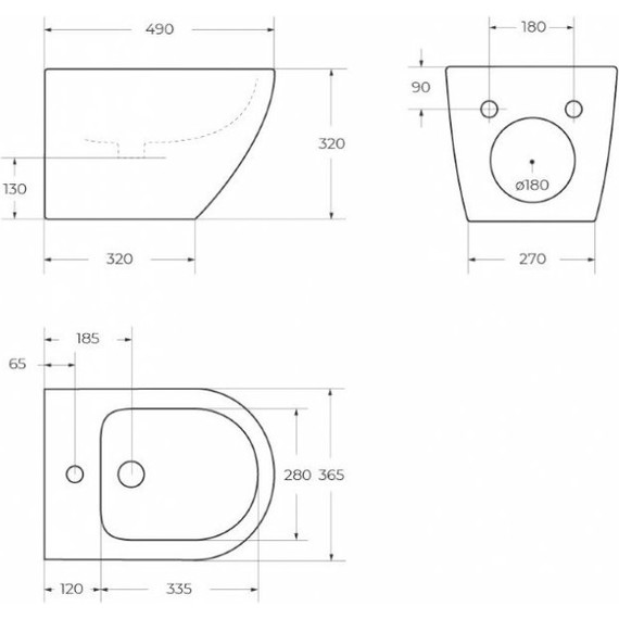 Биде подвесное BelBagno Sfera-R BB046BH - фото, картинка 2 Биде подвесное BelBagno Sfera-R BB046BH - фото 2