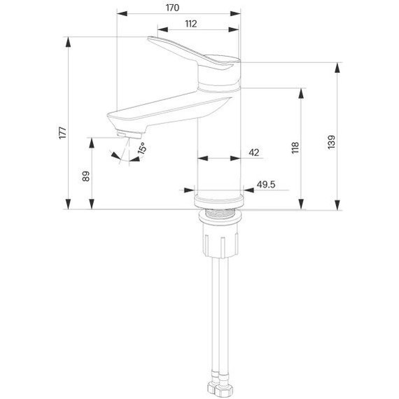 Смеситель для раковины Milardo Enjoy ENJSB00M01 - фото 9