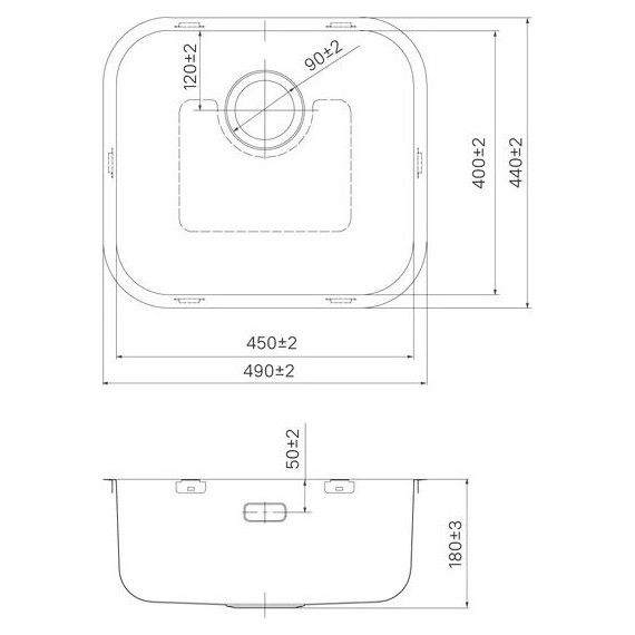Кухонная мойка Iddis Mate MAT49S0i77, сатин - фото 11