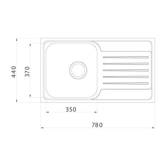 Кухонная мойка Iddis Sound SND78SDi77, сатин - фото 13