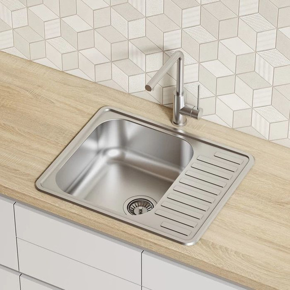 Кухонная мойка Iddis Strit STR58SDi77, сатин - фото 3