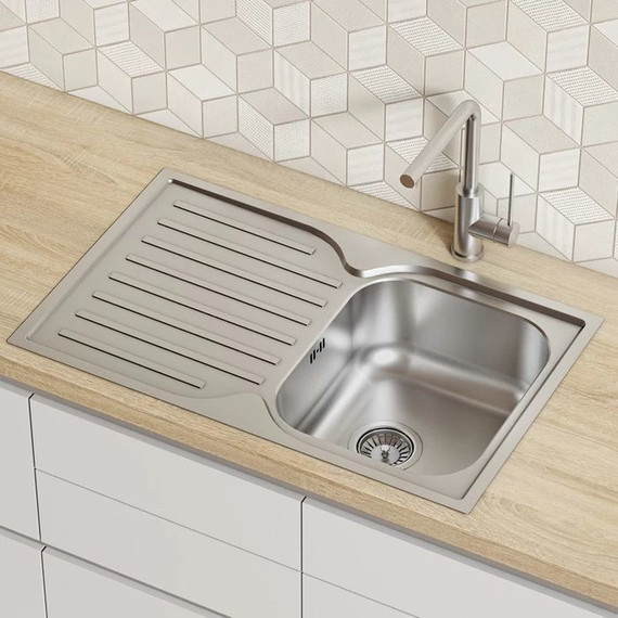 Кухонная мойка Iddis Strit STR78SDi77, сатин - фото, картинка 3 Кухонная мойка Iddis Strit STR78SDi77, сатин - фото 3