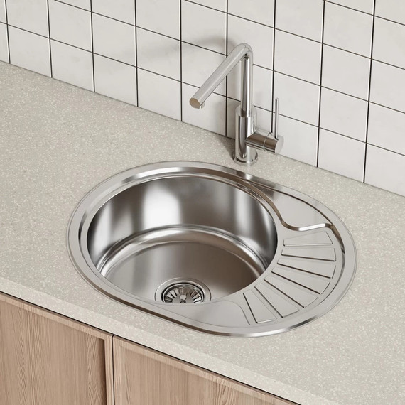 Кухонная мойка Iddis Suno SUN60PDi77, сталь - фото, картинка 3 Кухонная мойка Iddis Suno SUN60PDi77, сталь - фото 3