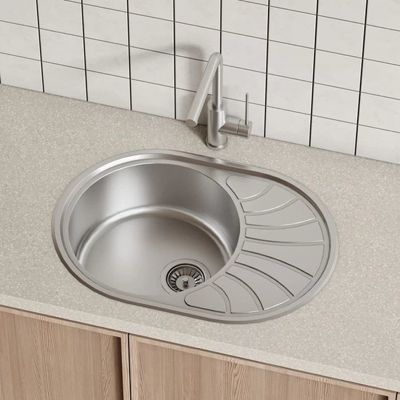 Кухонная мойка Iddis Suno SUN65SDi77, сатин - фото, картинка 3 Кухонная мойка Iddis Suno SUN65SDi77, сатин - фото 3