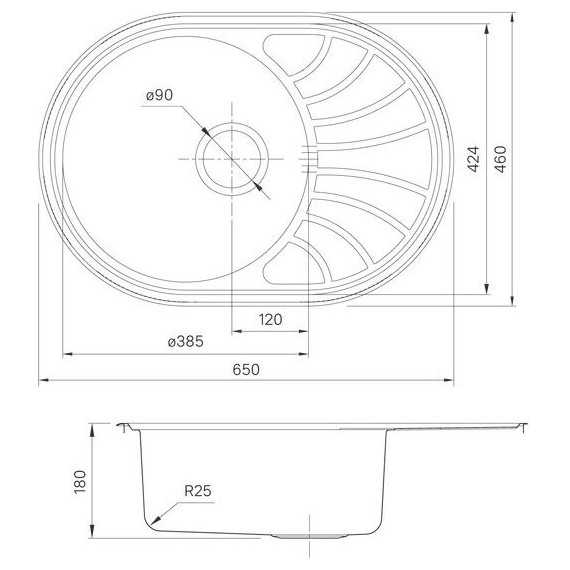 Кухонная мойка Iddis Suno SUN65SDi77, сатин - фото, картинка 4 Кухонная мойка Iddis Suno SUN65SDi77, сатин - фото 4