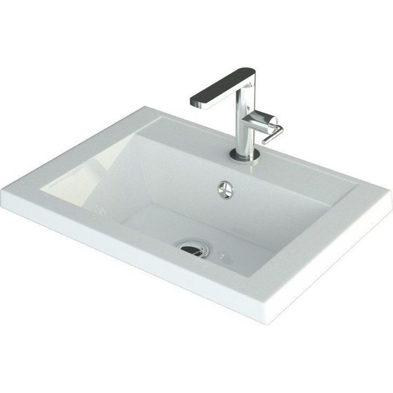 Тумба подвесная с раковиной Art&Max Family-M-500-2C-SO-HG 50 см, дуб харбор золотой - фото 2