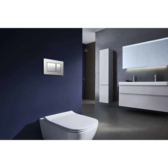 Кнопка смыва Azario AZ-8200-0030, хром матовый - фото, картинка 2 Кнопка смыва Azario AZ-8200-0030, хром матовый - фото 2