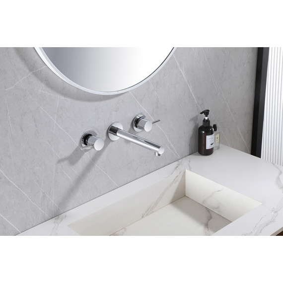 Смеситель для раковины настенный Abber Emotion AF88121 (со скрытой частью), Цвет производителя: хром - фото 2