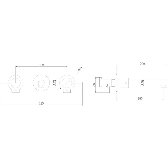 Смеситель для раковины настенный Abber Emotion AF88121 (со скрытой частью), Цвет производителя: хром - фото 3
