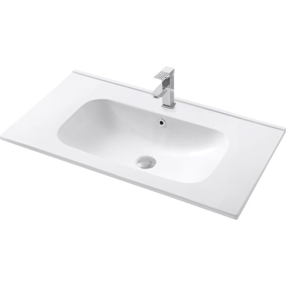 Тумба подвесная с раковиной Art&Max AM-ELEGANT-900-2C-SO-AQ-P 90 см, аквамарин, Цвет фасада: синий - фото 2