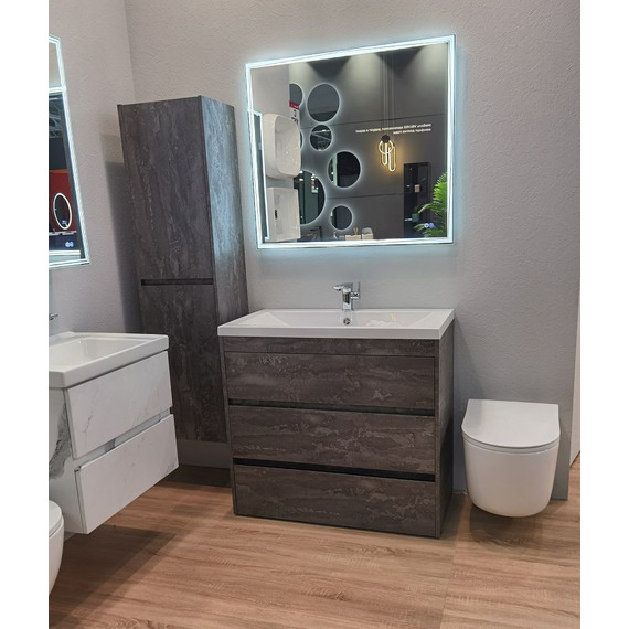 Пенал подвесной Art&Max Family-M-1500-2A-SO-IS 40 см, железный камень - фото 5