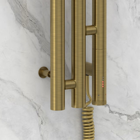 Полотенцесушитель электрический Сунержа Терция 3.0 П3 1500x106 мм R 051-5845-1511, состаренная латунь - фото 3