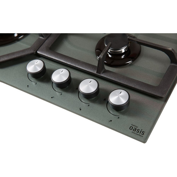 Газовая варочная поверхность Oasis P-GGT (серое стекло) - фото 2