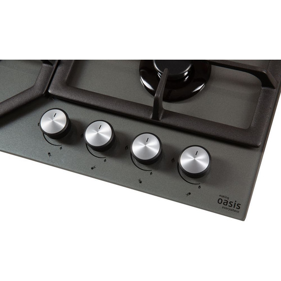 Газовая варочная поверхность Oasis P-GG (серое стекло) - фото 3