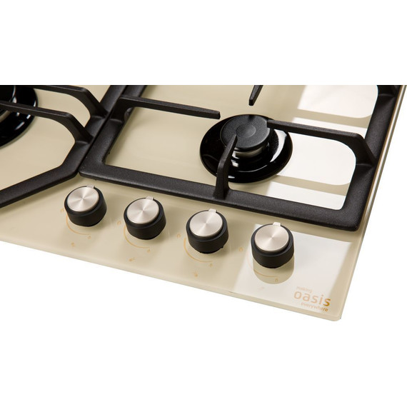 Газовая варочная поверхность Oasis P-GI (бежевое стекло) - фото 3