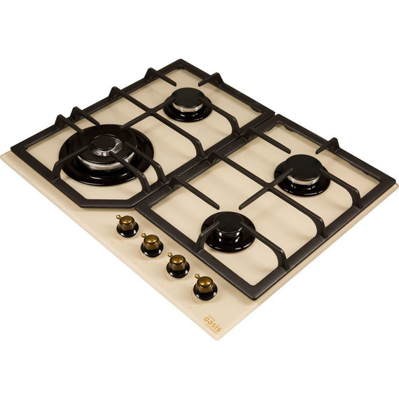 Газовая варочная поверхность Oasis P-GRT (бежевое стекло) - фото 3