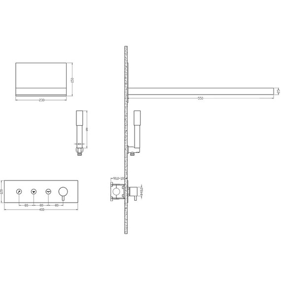 Душевая система для душа Boheme Fusion 130-BCR, black chrome, Цвет производителя: black chrome - фото 4