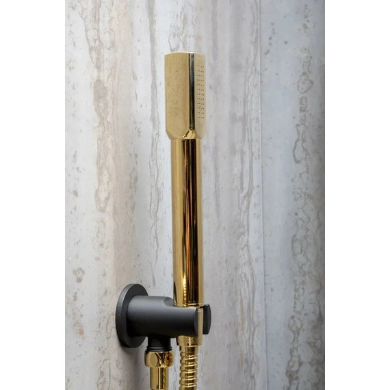 Душевая система для душа Boheme Fusion 130-BG, чёрный/золото, Цвет производителя: чёрный, золото - фото 3
