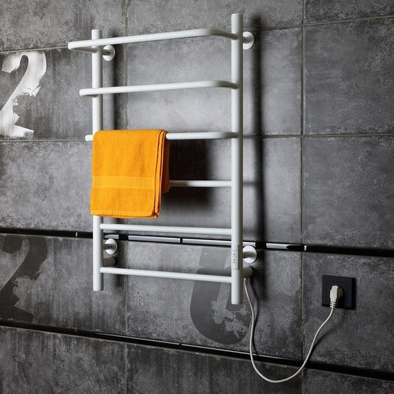 Полотенцесушитель электрический Тругор Пэк сп 19 П6 500х800 мм (возможность скрытого подключения) 00-00045103, белый - фото 2