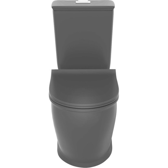 Унитаз-моноблок безободковый Grossman Retro GR-4492BMS с крышкой микролифт, черный матовый, Цвет производителя: чёрный - фото 4