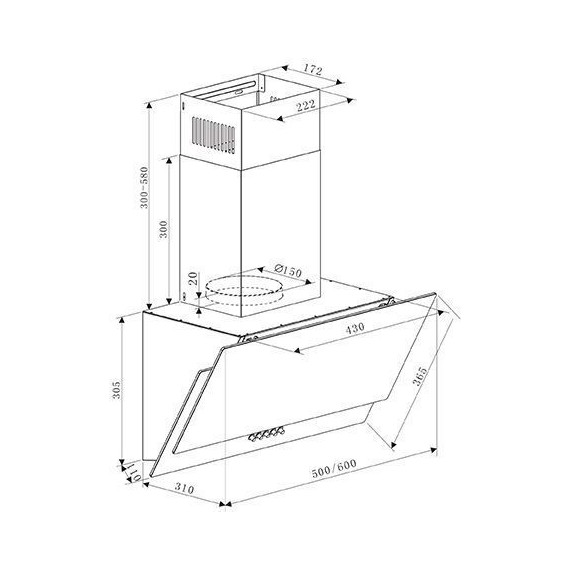 Вытяжка Oasis NC - 50W - фото 2