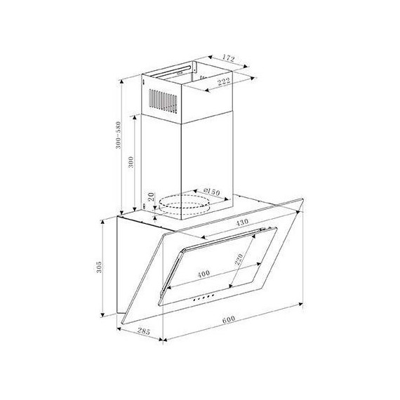 Вытяжка Oasis ND - 60W - фото 2