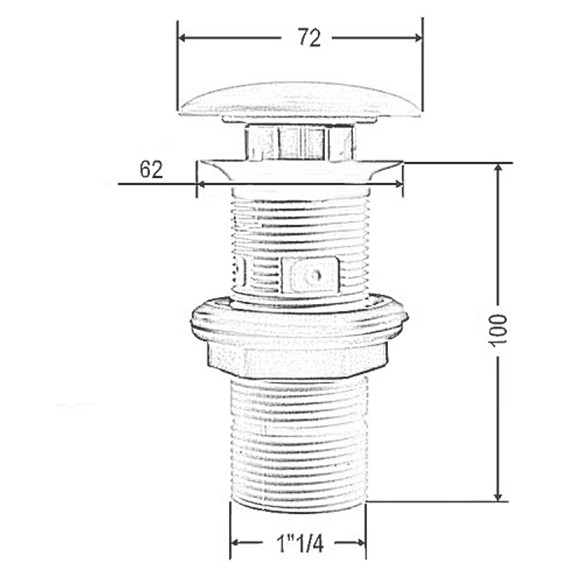Донный клапан Artceram ACA038 03 00 nero - фото 3