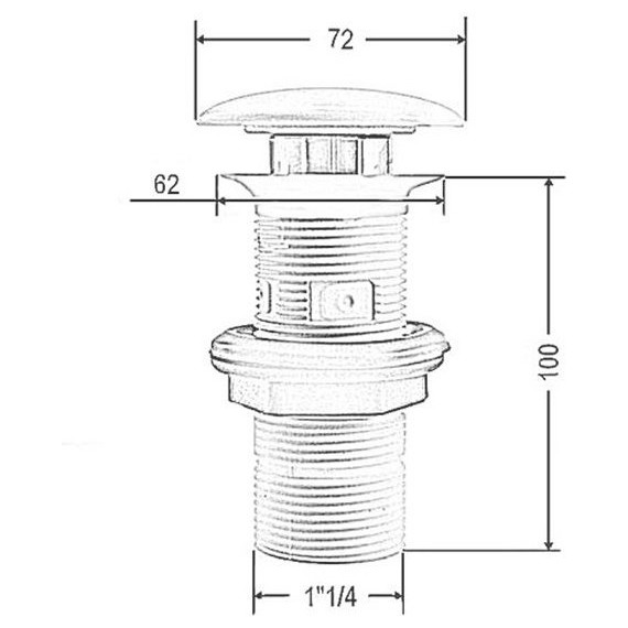 Донный клапан Artceram ACA038 17 00, чёрный матовый - фото 3
