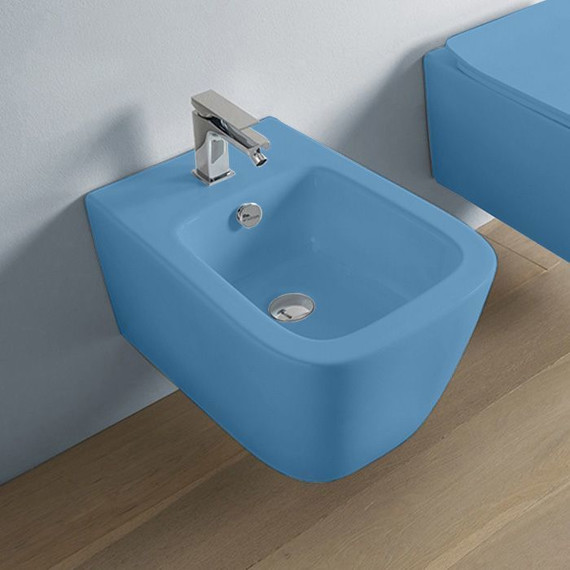 Биде подвесное ArtCeram A16 ASB001 38 00, blu avio - фото 2